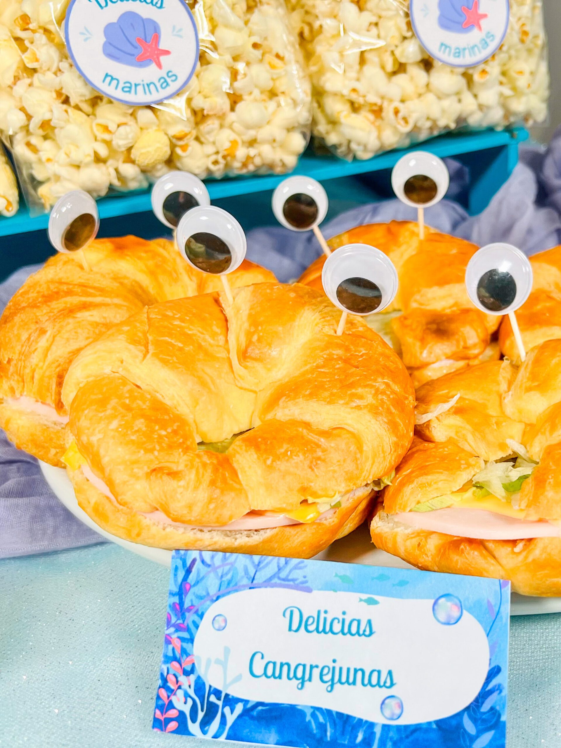 Croissants de jamón y queso