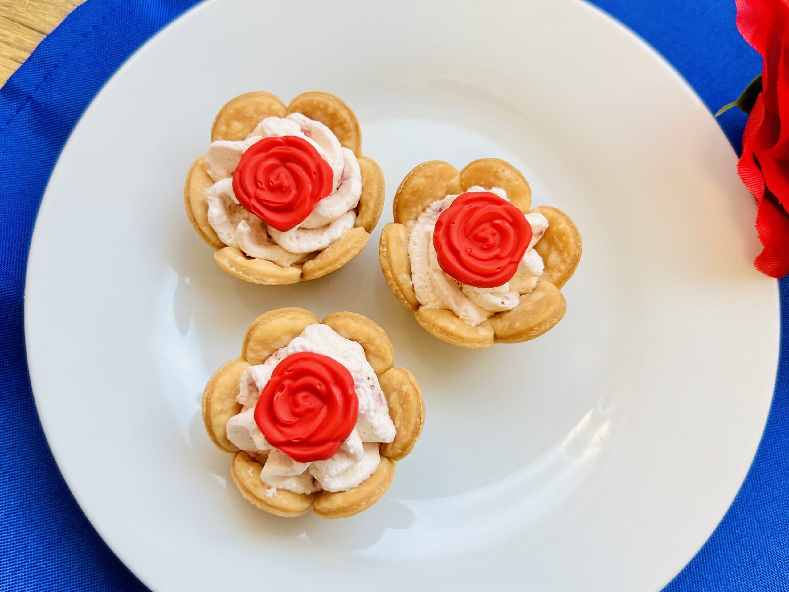 Rosas de caramelo derretido