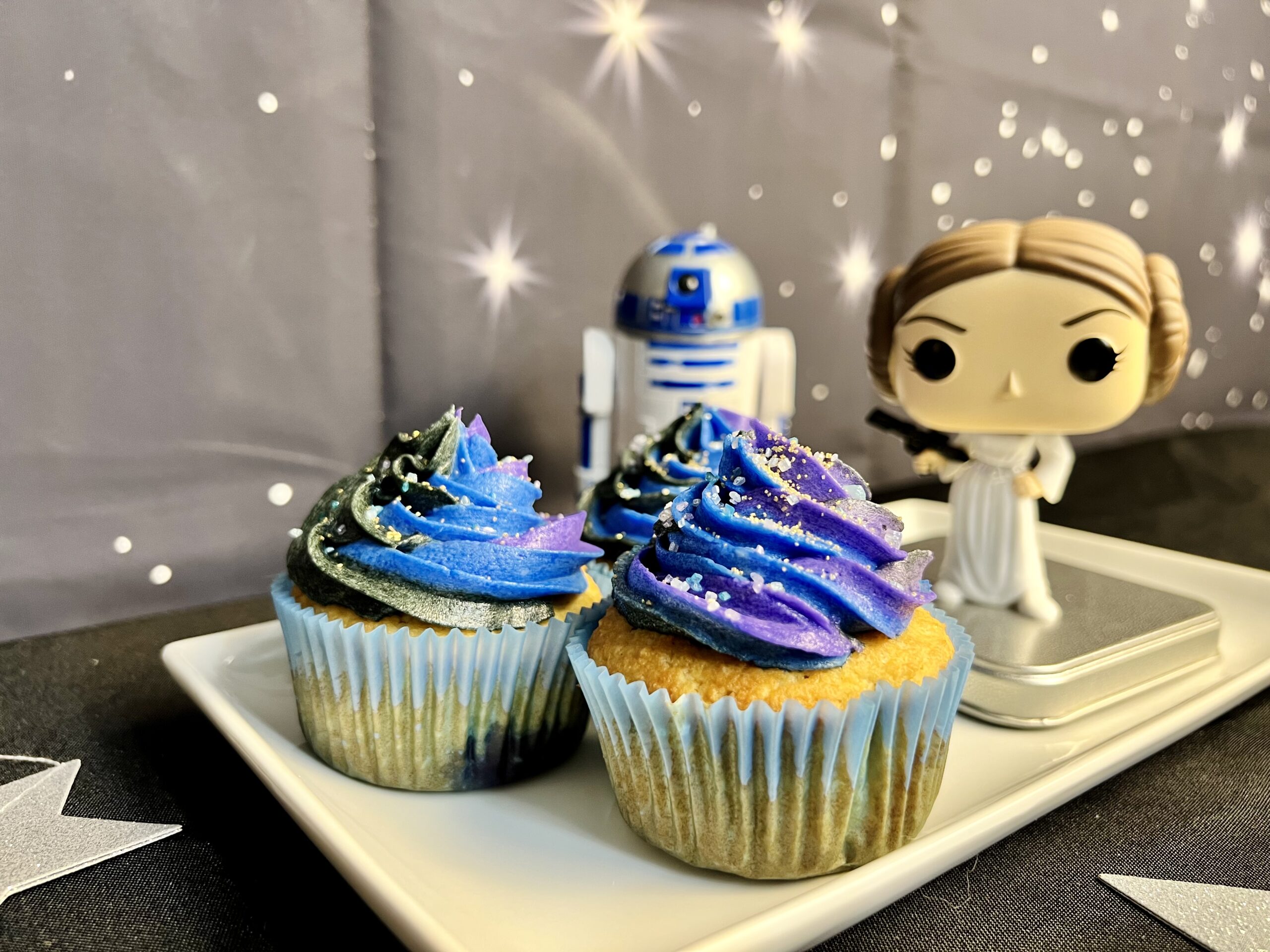 Cupcakes de moras azules