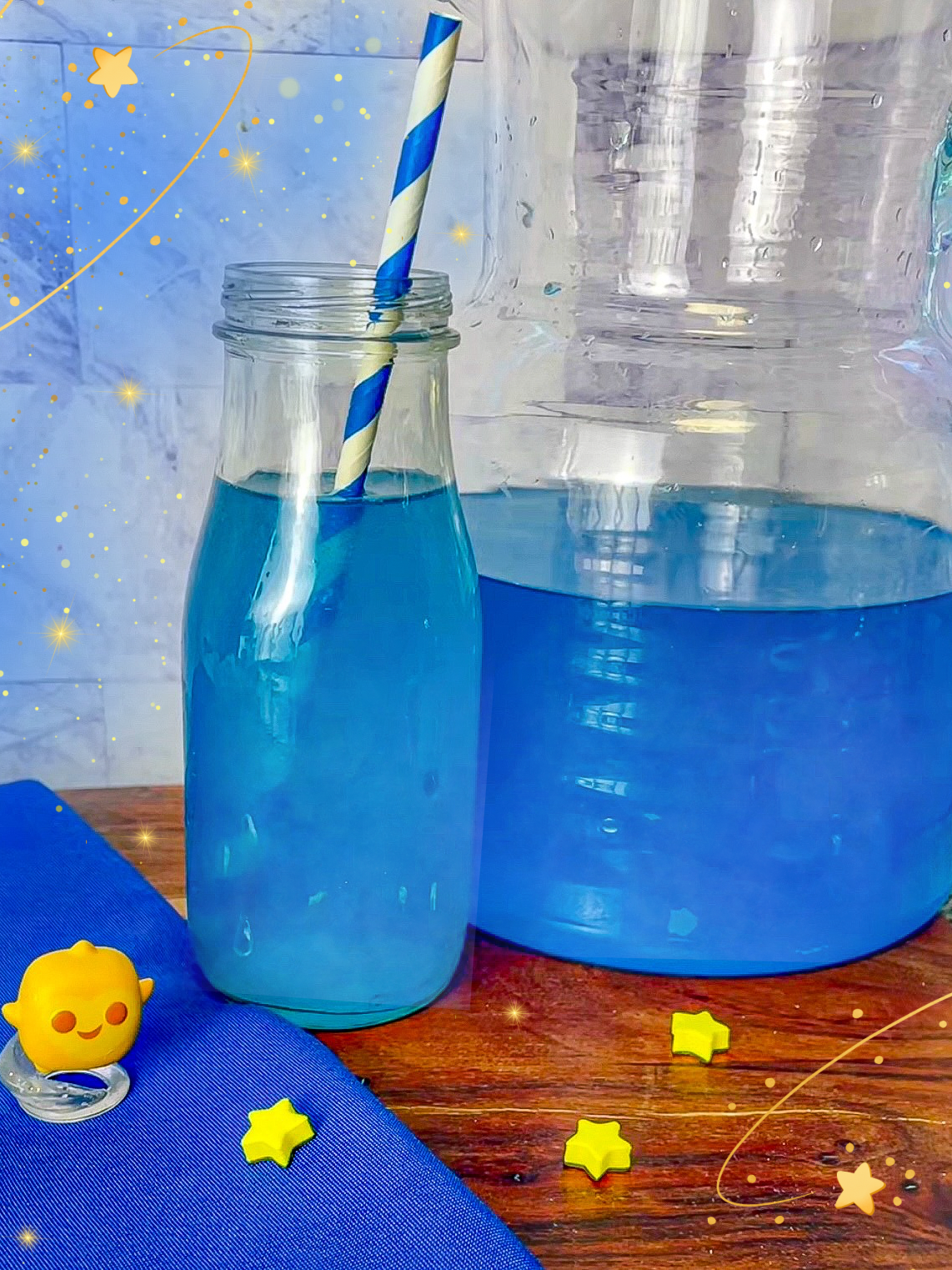 Bebida azul inspirada en Wish