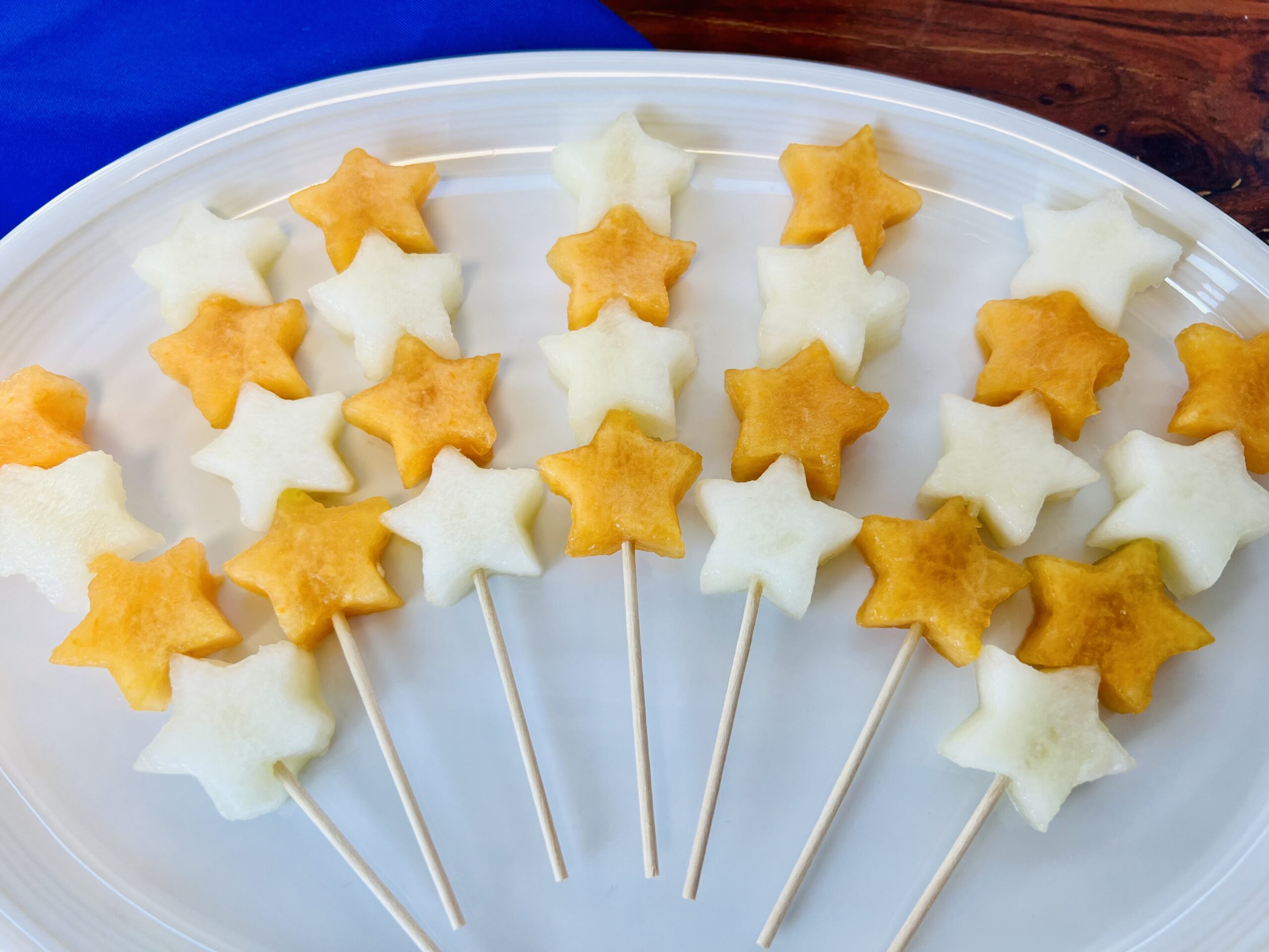 Brochetas de melón